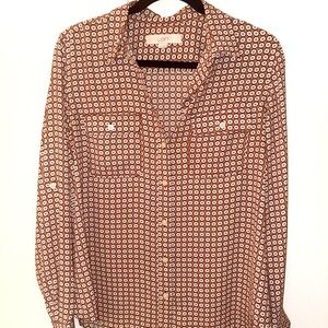 LOFT Minibloom Utility Blouse, SZ M